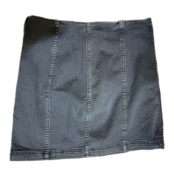 Free People Modern Femme Denim Mini Skirt Sz 12 - Picture 2 of 7